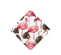 Phayah 4 ambientadores cuadrados para colgar en el coche, con diseño de hoja de palmera, flamenco, aroma de lavanda, para tableta, armario, zapatos, clóset