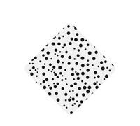 Phayah 4 ambientadores cuadrados para colgar en el coche, con diseño de lunares, color blanco y negro, aroma a lavanda, para tableta, armario, zapatos, armario, 4 unidades