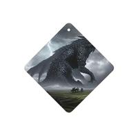 Phayah 4 ambientadores cuadrados para colgar en el coche, con diseño de monstruo gigante, aroma a lavanda, para tableta, armario, zapatos, clóset