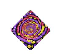 Phayah 4 ambientadores cuadrados para colgar en el coche, con diseño de remolino de flores, aroma a lavanda, para tableta, armario, zapatos, clóset