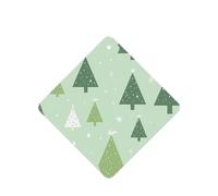 Phayah 4 ambientadores cuadrados para colgar en el coche, diseño de árbol de Navidad en color azul, aroma a lavanda, para tableta, armario, zapatos, armario