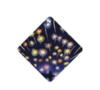 Phayah 4 ambientadores cuadrados para colgar en el coche, diseño de fuegos artificiales, con aroma a lavanda, para tableta, armario, zapatos, clóset