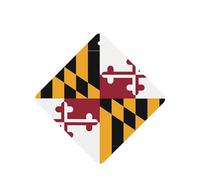 Phayah 4 ambientadores cuadrados para colgar en el coche, diseño de la bandera de Maryland, con aroma a lavanda, para tableta, armario, zapatos, armario