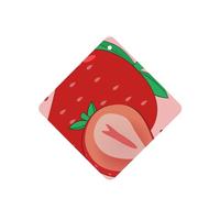 Phayah 4 ambientadores de coche colgantes con diseño de fresa de dibujos animados, tabletas aromáticas de lavanda, fragancia de larga duración, cuadrada