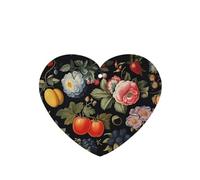 Phayah 4 ambientadores de coche colgantes con patrón de flores y bayas, pastillas de aroma de lavanda, fragancia de larga duración, tarjeta perfumada en forma de corazón