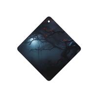 Phayah 4 ambientadores de coche colgantes con patrón de kapok de la selva encantada, pastillas aromáticas de lavanda, fragancia de larga duración, cuadrada