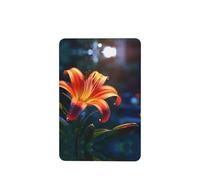 Phayah 4 ambientadores de coche colgantes con patrón de lirio naranja, tabletas aromáticas de lavanda de larga duración, tarjeta perfumada rectangular