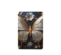 Phayah 4 ambientadores de coche colgantes con patrón de mariposas blancas y doradas, tabletas aromáticas de lavanda, fragancia de larga duración, rectangular