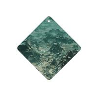 Phayah 4 ambientadores de coche colgantes con patrón de montañas estériles sin fin, pastillas aromáticas de lavanda, fragancia de larga duración, cuadrada