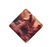 Phayah 4 ambientadores de coche colgantes con patrón de nebulosa cuántica, tabletas aromáticas de lavanda, fragancia de larga duración, cuadrada