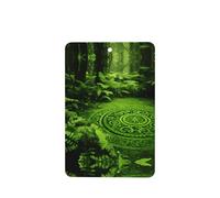 Phayah 4 ambientadores de coche colgantes con patrón de tótem misterioso de bosque, tabletas de aroma de lavanda, fragancia de larga duración, tarjeta perfumada rectangular