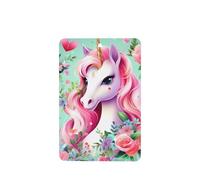 Phayah 4 ambientadores de coche colgantes con patrón de unicornio rosa, tabletas aromáticas de lavanda, fragancia de larga duración, tarjeta perfumada rectangular