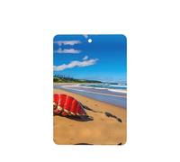 Phayah 4 ambientadores de coche colgantes de caracola roja junto al mar, con aroma a lavanda, tabletas de fragancia de larga duración, rectangulares