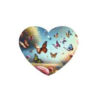 Phayah 4 ambientadores de coche colgantes de jardín mariposa enjambre patrón lavanda fragancia larga duración tarjeta perfumada forma corazón