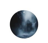 Phayah 4 ambientadores de coche colgantes de mal en la niebla, pastillas aromáticas de lavanda de larga duración, forma redonda