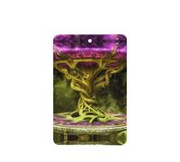 Phayah 4 ambientadores de coche colgantes de Oasis en patrón de nebulosa, tabletas aromáticas de lavanda de larga duración, tarjeta perfumada rectangular