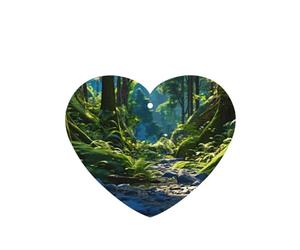 Phayah 4 ambientadores de coche colgantes del espíritu malvado en el bosque, pastillas aromáticas de lavanda, fragancia de larga duración, tarjeta perfumada en forma de corazón