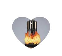 Phayah 4 ambientadores de coche con diseño de antorcha en llamas, aroma de lavanda, en forma de corazón, para colgar, para tableta, armario, zapatos, clóset