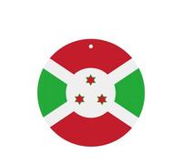 Phayah 4 ambientadores de coche con diseño de bandera de Burundi, aroma de lavanda, forma redonda, para colgar, para tableta, armario, zapatos, clóset