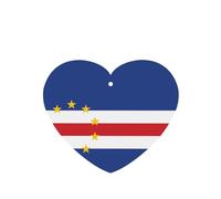Phayah 4 ambientadores de coche con diseño de bandera de Cabo Verde con aroma a lavanda, en forma de corazón, para colgar, para tableta, armario, zapatos, clóset