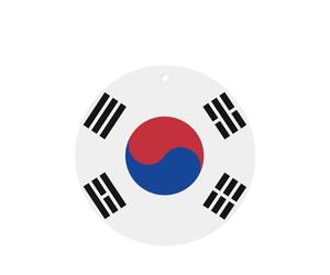 Phayah 4 ambientadores de coche con diseño de bandera de la República de Corea, aroma a lavanda, forma redonda, para colgar, para tableta, armario, zapatos, clóset