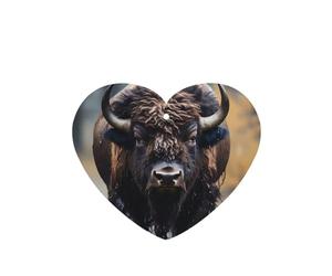 Phayah 4 ambientadores de coche con diseño de bisonte norteamericano con aroma a lavanda, en forma de corazón, para colgar, para tableta, armario, zapatos, clóset