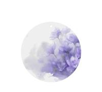 Phayah 4 ambientadores de coche con diseño de flores blancas y moradas, aroma de lavanda, forma redonda, para colgar, para tableta, armario, zapatos, clóset