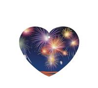 Phayah 4 ambientadores de coche con diseño de fuegos artificiales en el cielo, aroma a lavanda, con forma de corazón, para colgar, para tableta, armario, zapatos, clóset