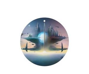 Phayah 4 ambientadores de coche con diseño de horizonte volador, aroma de lavanda, forma redonda, para colgar, para tableta, armario, zapatos, clóset