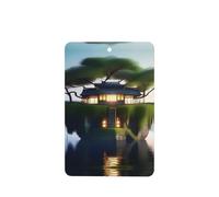 Phayah 4 ambientadores de coche con diseño de isla flotante en el agua, aroma a lavanda, rectangular, para colgar, para tableta, armario, zapatos, clóset