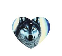 Phayah 4 ambientadores de coche con diseño de lobo bajo la luna, aroma de lavanda, en forma de corazón, para colgar, para tableta, armario, zapatos, armario, fragancia