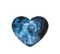 Phayah 4 ambientadores de coche con diseño de lobo caminante con aroma a lavanda, en forma de corazón, para colgar, para tableta, armario, zapatos, clóset