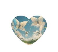 Phayah 4 ambientadores de coche con diseño de mariposa aleteante con aroma a lavanda, en forma de corazón, para colgar, para tableta, armario, zapatos, clóset