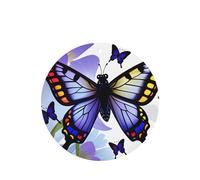 Phayah 4 ambientadores de coche con diseño de mariposa voladora con aroma a lavanda, forma redonda, para colgar, para tableta, armario, zapatos, clóset