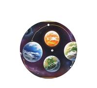 Phayah 4 ambientadores de coche con diseño de planetas del mundo alienígena, aroma de lavanda, forma redonda, para colgar, para tableta, armario, zapatos, clóset