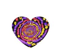 Phayah 4 ambientadores de coche con diseño de remolino de flores con aroma a lavanda, fragancia colgante en forma de corazón, para tableta, armario, zapatos, clóset