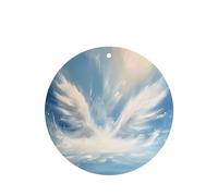 Phayah 4 ambientadores de coche con diseño de sombra de luz de paisaje blanco, aroma de lavanda, forma redonda, para colgar, para tableta, armario, zapatos, clóset