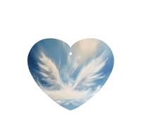 Phayah 4 ambientadores de coche con diseño de sombra de luz de paisaje blanco, aroma de lavanda, fragancia colgante en forma de corazón, para tableta, armario, zapatos, clóset