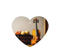 Phayah 4 ambientadores de coche con diseño de violín con aroma a lavanda, en forma de corazón, para colgar, para tableta, armario, zapatos, clóset