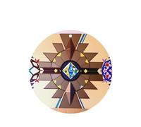 Phayah 4 ambientadores de coche con diseño gráfico de personas aborígenes, aroma de lavanda, forma redonda, para colgar, para tableta, armario, zapatos, clóset