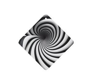 Phayah 4 ambientadores de coche en espiral para colgar, ilusión óptica, patrón Gif con aroma a lavanda, tabletas de fragancia de larga duración, cuadradas