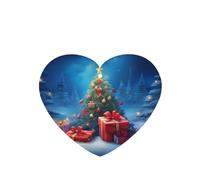 Phayah 4 ambientadores de coche para colgar al aire libre, patrón de árbol de Navidad, tabletas con aroma a lavanda, fragancia de larga duración, tarjeta perfumada en forma de corazón