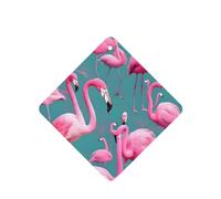 Phayah 4 ambientadores de coche para colgar una bandada de flamencos, pastillas aromáticas de lavanda, fragancia de larga duración, cuadrada