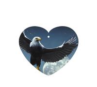 Phayah 4 ambientadores para coche, diseño de águila bajo las estrellas, con aroma a lavanda, de larga duración, con forma de corazón