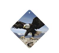 Phayah 4 ambientadores para coche, diseño de águila colgante con alas y aroma a lavanda, de larga duración, cuadrados