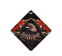 Phayah 4 ambientadores para coche, diseño de águila colgante en flores, pastillas aromáticas de lavanda de larga duración, cuadradas