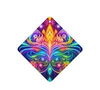 Phayah 4 ambientadores para coche, diseño de alas coloridas, pastillas aromáticas de lavanda, fragancia de larga duración, cuadrada