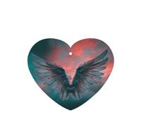 Phayah 4 ambientadores para coche, diseño de alas en el aire, aroma de lavanda, con forma de corazón, para colgar, para tableta, armario, zapatos, armario, fragancia