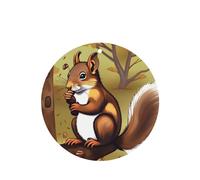 Phayah 4 ambientadores para coche, diseño de ardilla que come nueces, aroma de lavanda, forma redonda, para colgar, para tableta, armario, zapatos, armario, fragancia