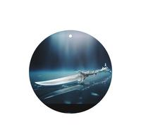 Phayah 4 ambientadores para coche, diseño de armas de arte extraño, pastillas aromáticas de lavanda, fragancia de larga duración, tarjeta perfumada de forma redonda